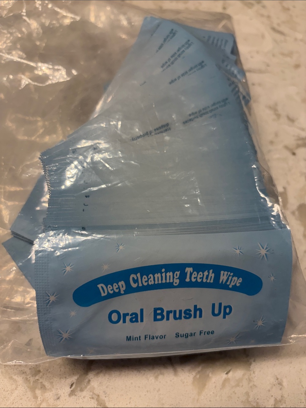 Oral Brush Up Deep Cleaning Teeth Wipes NWT